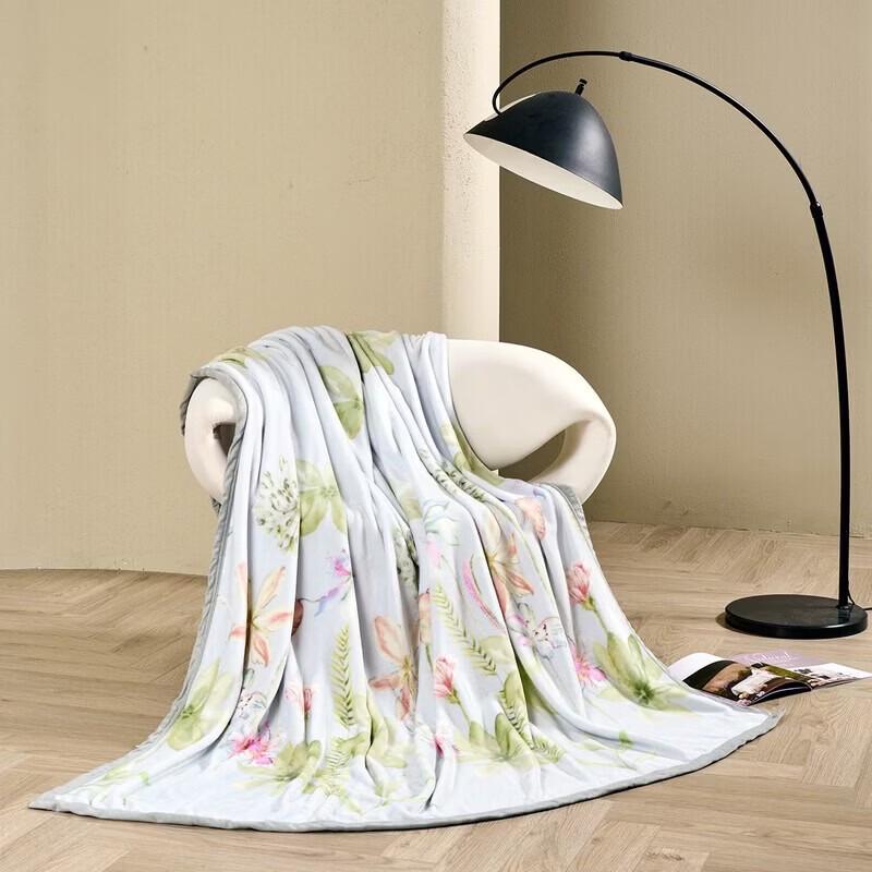 Mercury Home Textiles Фланелевое одеяло "Весенний цветок"