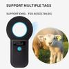 Handheld RFID EMID Micro Chip Scanner EMID FDX-B(ISO11784/85) Animal RFID EMID Reader Animal Chip Scanner for Cat Dog Pet Animal