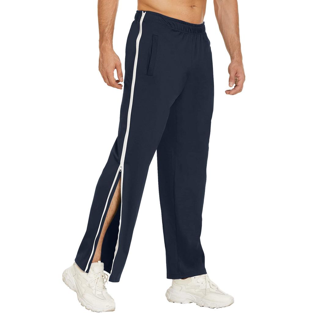 Men's Zipper Pants, Loose Sweatpants, Training Basketball Pants, Men's Loose Pants