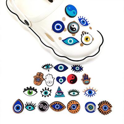 26 шт., подвески для обуви из ПВХ серии Cool Eyes для украшения обуви