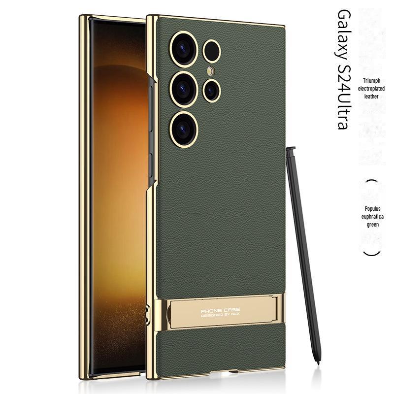 Чехол и держатель для телефона Samsung S24/S25 из ультра-гальванизированной кожи