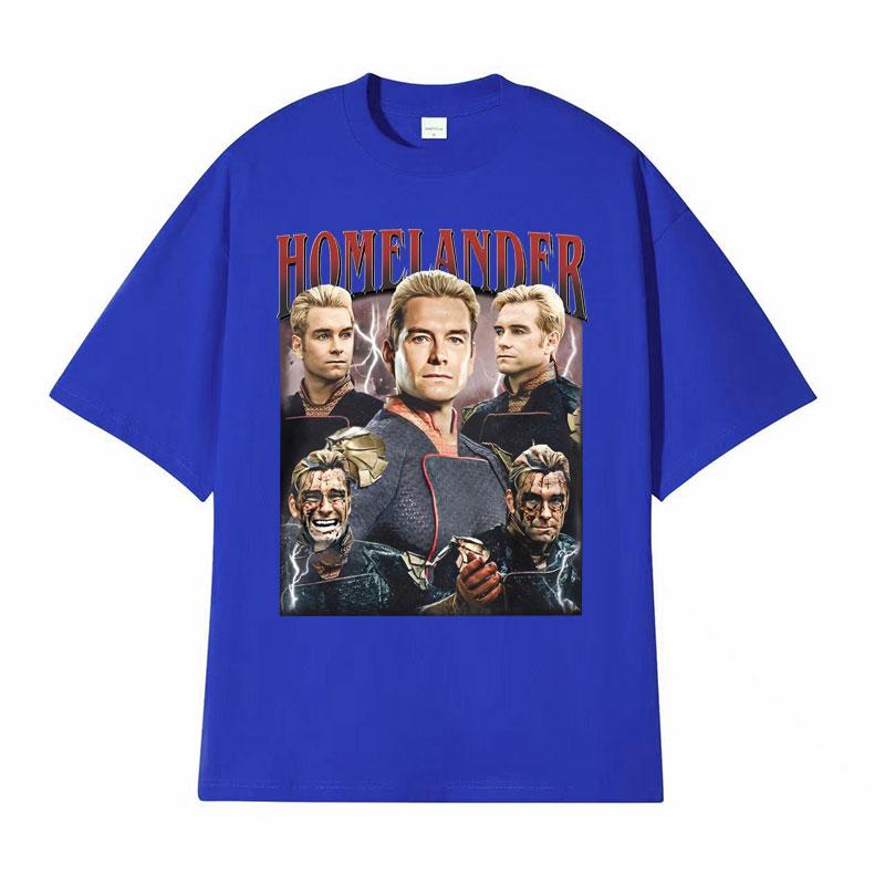 Limited The Homelander The Boys Season 4 The Boyz Vintage Graphic T Shirts Men Women Fashion Classic ONeck Short Sleeve Tshirt