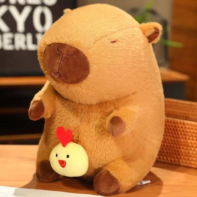 Капибара Кукла Капибала Плюшевая Игрушка Хомяк Забавная Девочка Подарок на День Рождения Детская Кукла Премиум Прочное Качество Полезная