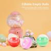 Vending Machine Capsules Empty: 50pcs Plastic Fillable Balls, 1.8 Inch Colorful Small Round Capsules Openable Storage Packing Balls, DIY Fillable