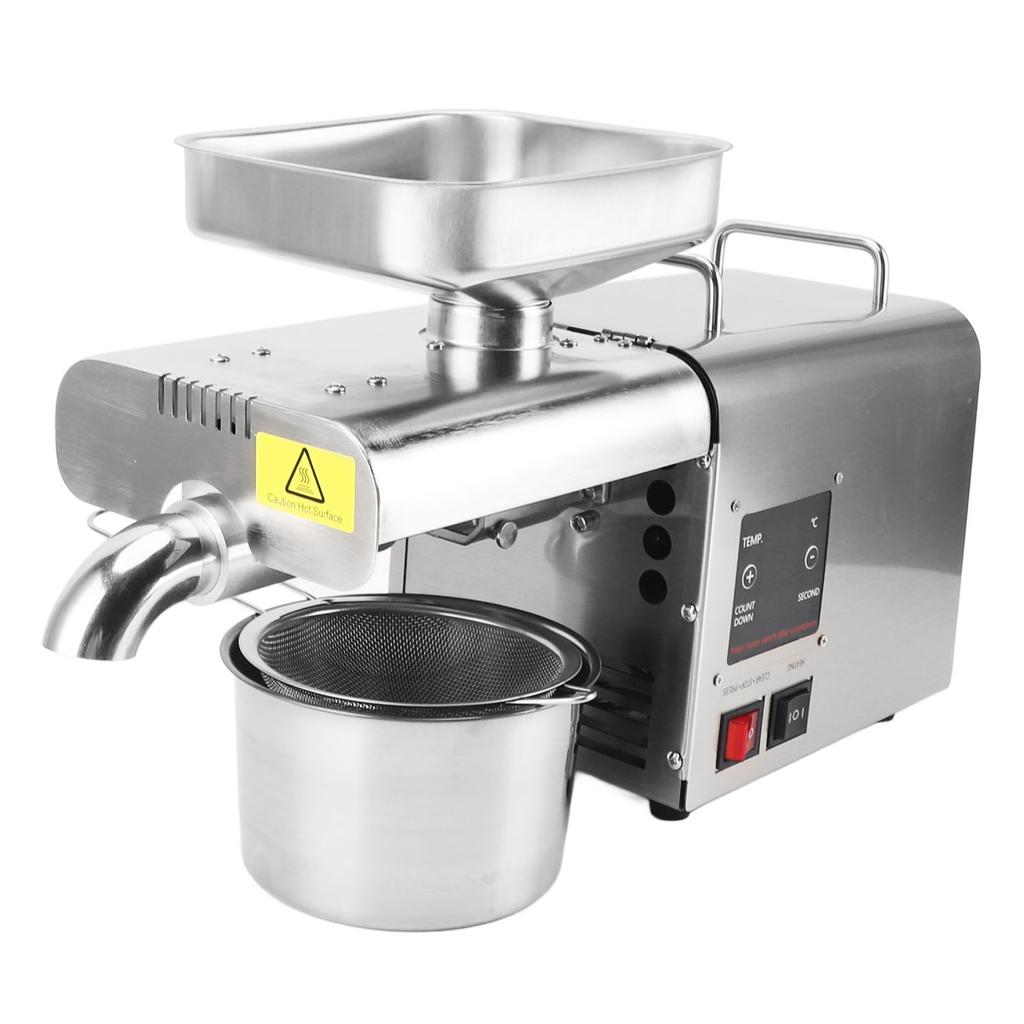 Fully Automatic Oil Press Machine Electric Cold Hot Oil Maker Stainless Steel Oil Extractor for
