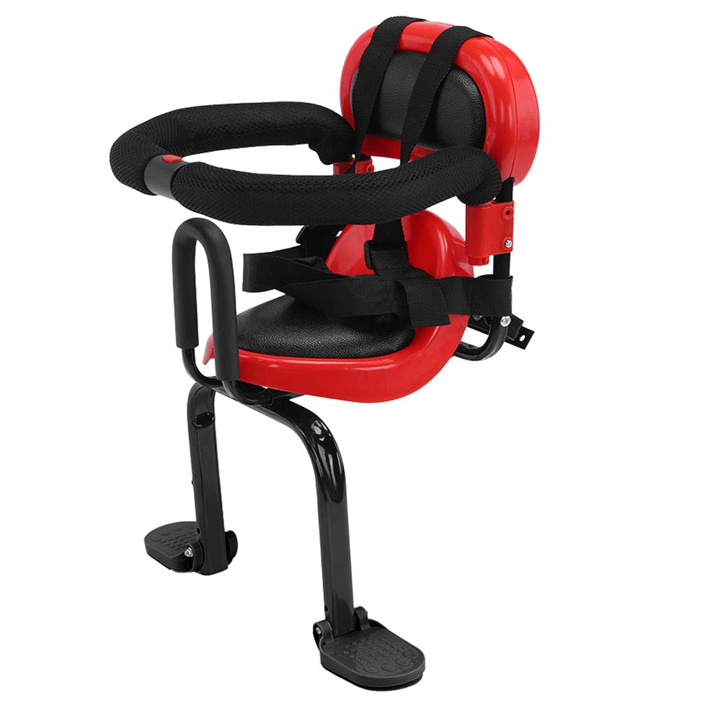 Детское велосипедное сиденье с креплением на спине Велосипедное сиденье для малышей с U-образным ограждением, складной подставкой для ног и безопасностью