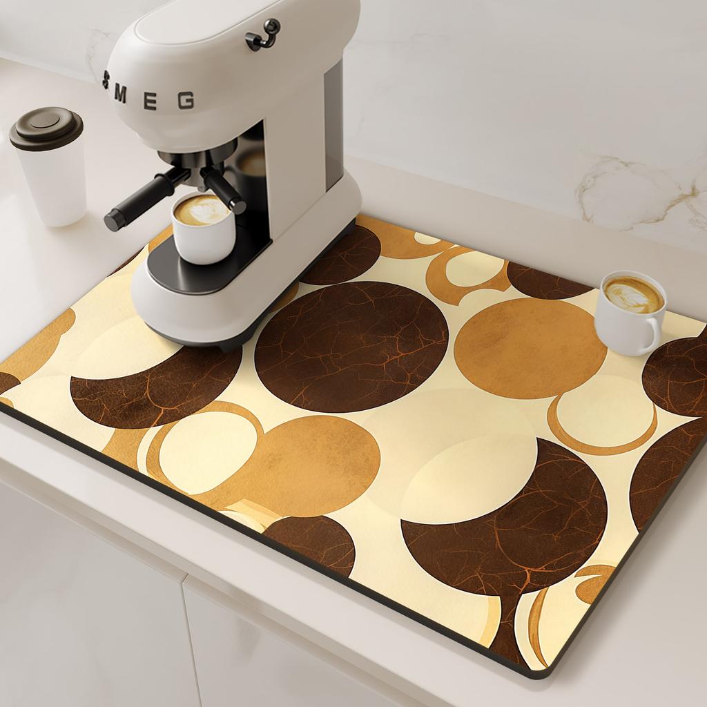 Коврик для кофемашины, дренажный коврик для кухни, нескользящие коврики для сушки посуды, быстросохнущий коврик для стола, подставка под столовые приборы, посуда
