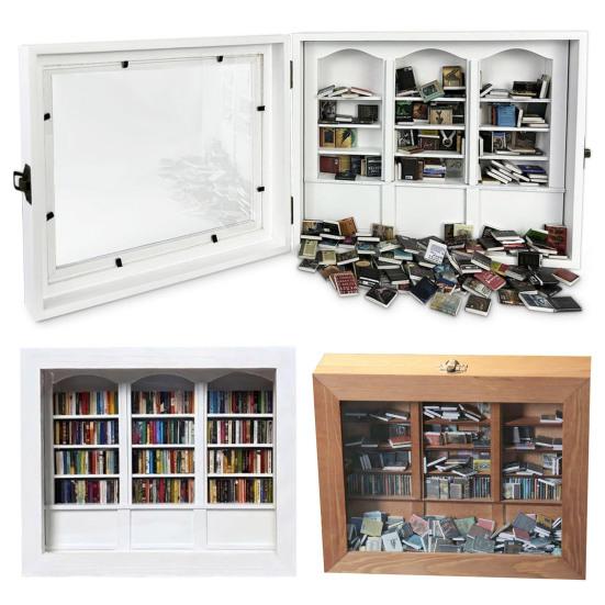 Мини книжная полка Anxiety Relief, реалистичное украшение для книжной полки из 300 предметов Mini