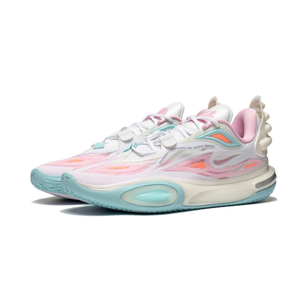 Li-Ning Мужские кроссовки Wade All City 11 V2 Family Love розовые, белые, синие ABAT053-7