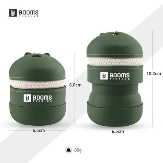 Booms Fishing ST2 Portable Trash Can Silicone Pouch Carabiner Outdoor Use