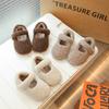 Fashion Cute Solid Color Baby Fluffy Shoes Children's Cotton Shoes Lightweight Kids Shoes