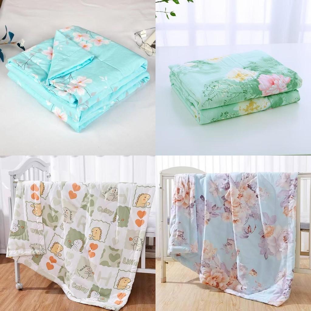 Quilt Printing Flower Cotton Summer Bedding With Breathable Fabric Bedroom For