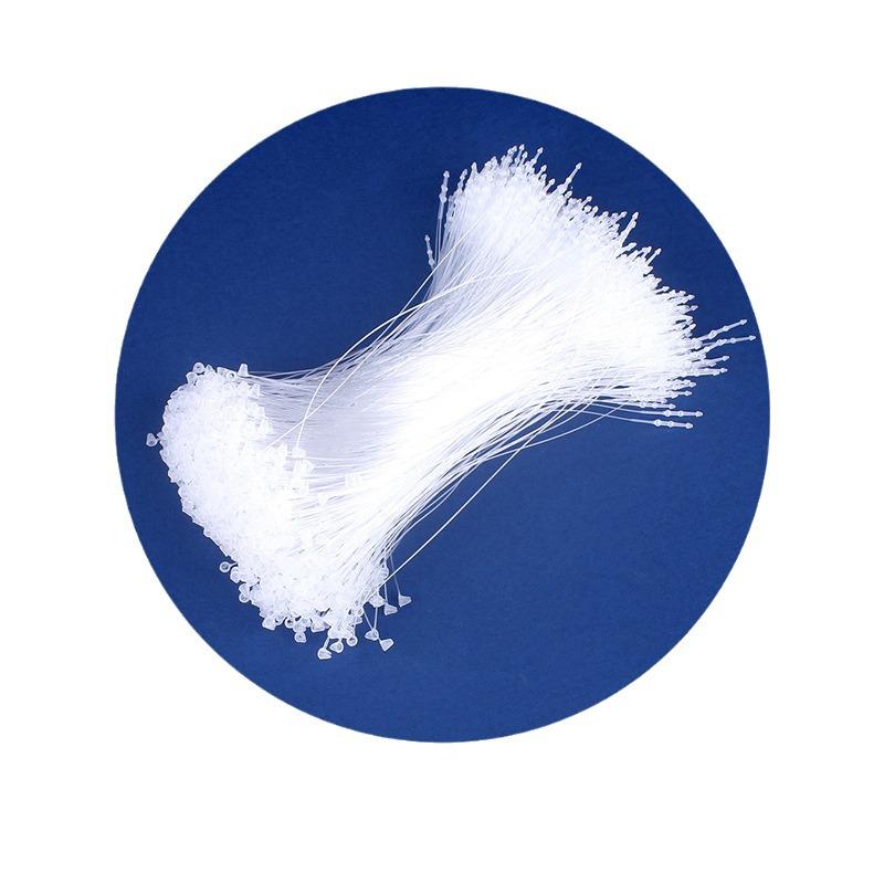 Прозрачный пластиковый шнурок с пряжкой для бирок на одежду