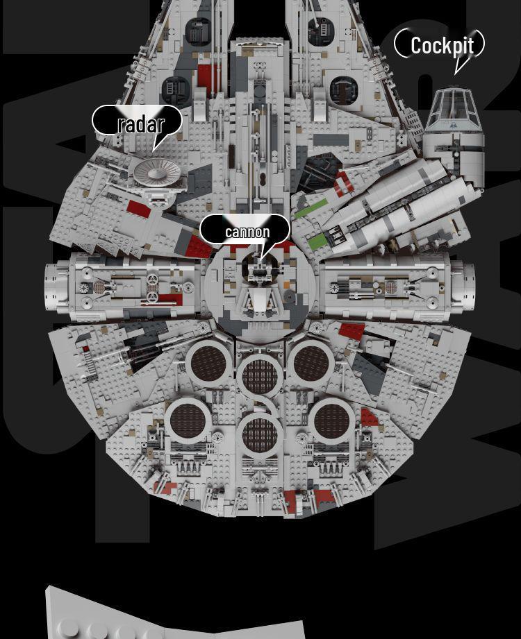 Совместимый LEGO Ultimate Сокол Тысячелетия Серия Звездные Войны Набор Строительных Блоков Высокой Сложности