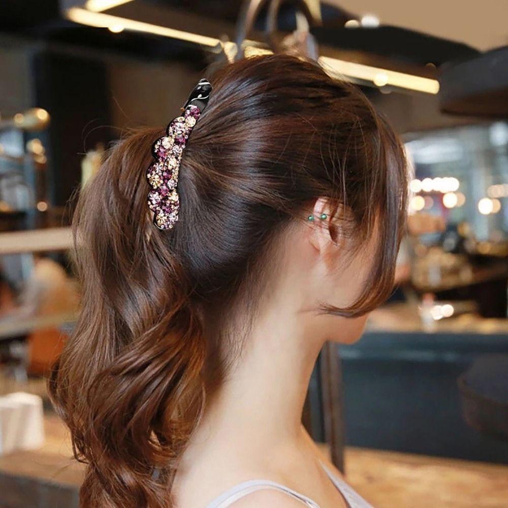 Зажим для девочки головной убор корейский стиль заколка для волос держатель для хвоста банан зажим для волос аксессуары