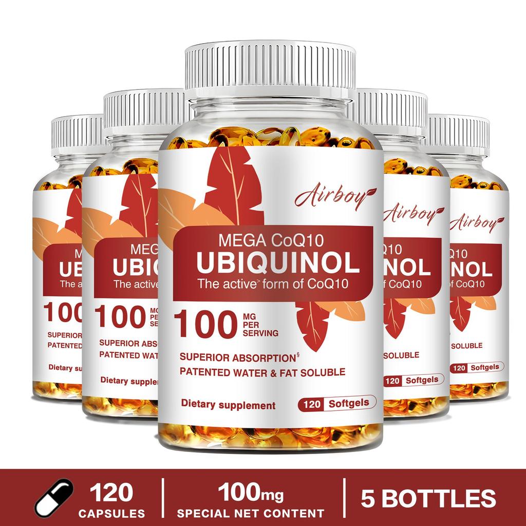 Airboy - 100mg Ubiquinol CoQ10 Capsules - Heart Health
