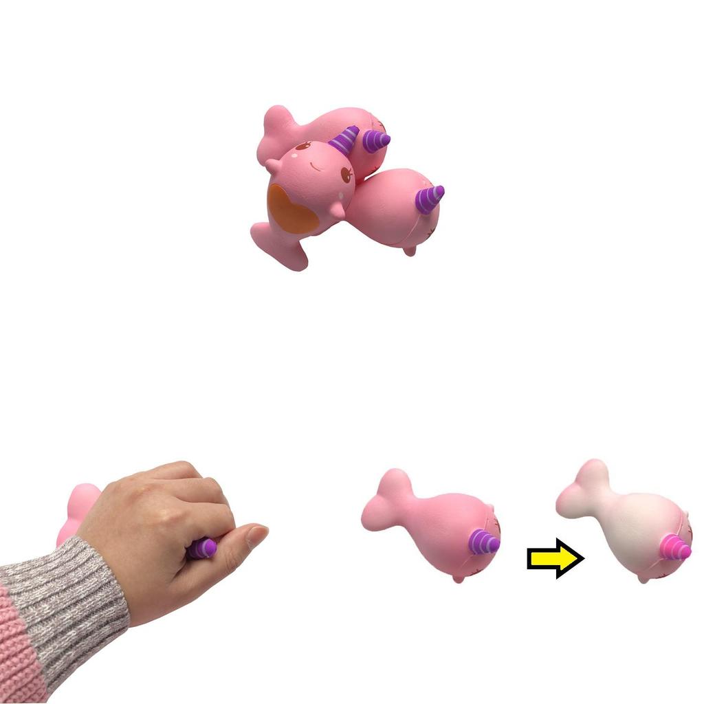 Squishy Whale Thermo Color Change Toy With Pu Foam For Kids And Collectors