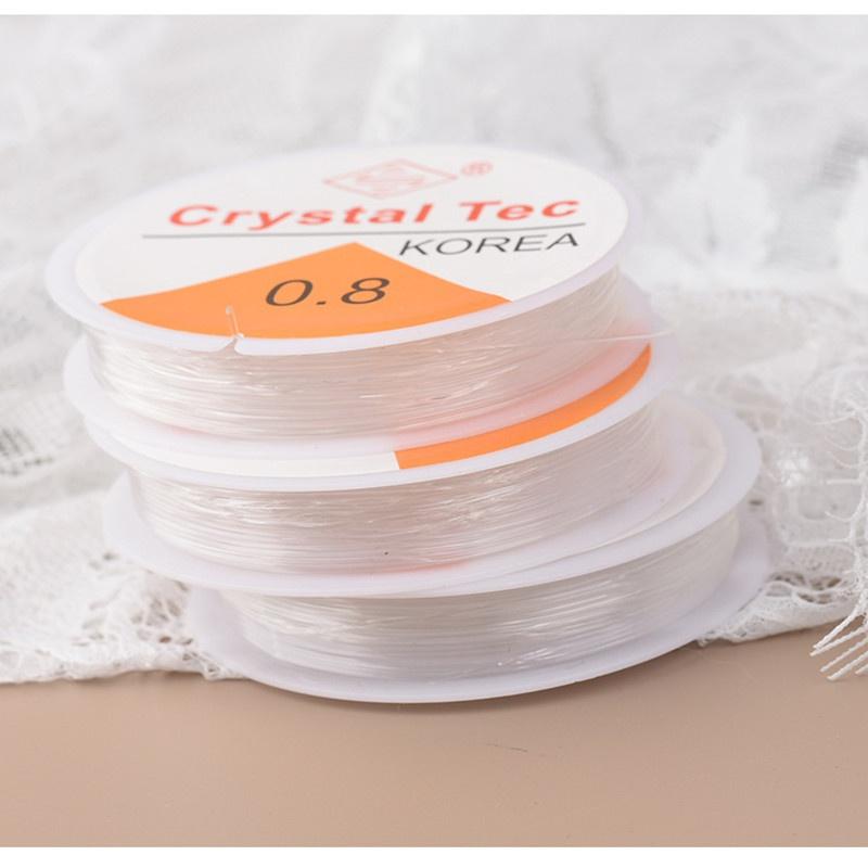 1 шт. 0,4/0,5/0,6/0,7/0,8/1,0 мм пластиковые кристаллы DIY бисер растягивающиеся шнуры эластичная линия изготовление ювелирных изделий доступны в маленьких и больших рулонах