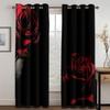 Красная роза цветок белый лебедь штора роза цветок штора 2 панели пара пара комната спальня гостиная кабинет декоративные шторы