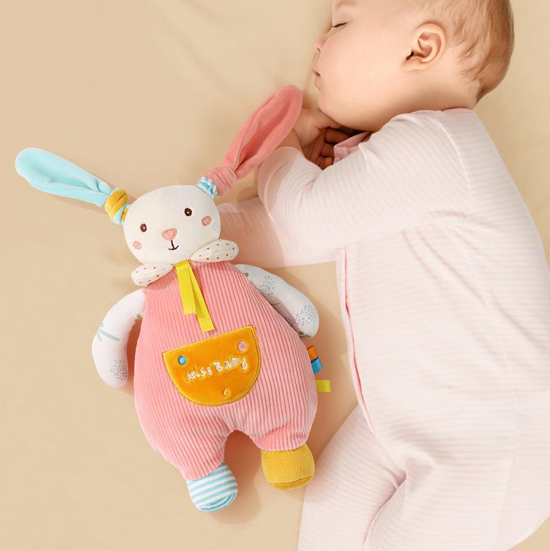 Baby Soothing Plush Toy with Teether & Early Learning Aid