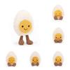 Adorable Boiled Egg Stuffed Toy With Expressive Faces 30cm Tall