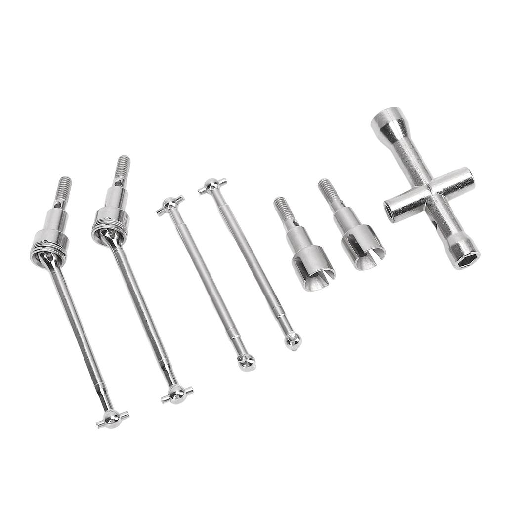 RC Car Drive Shaft Set 6312 Brushless Metal Front Rear Wheel Drive Axle Replacement for SCY 16101Pro 16210Pro