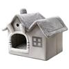 Foldable Cat House Winter Warm Pet House for Indoor Small Dog Bed Mat Basket Kennel Cozy Cave Puppy Condos Kitten Shelter Pet Supplies