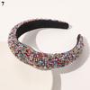 Handwoven Crystal Hair Bands From Europe And America, Women's Baroque Sponge Thickened Headband, Simple Hair Accessories