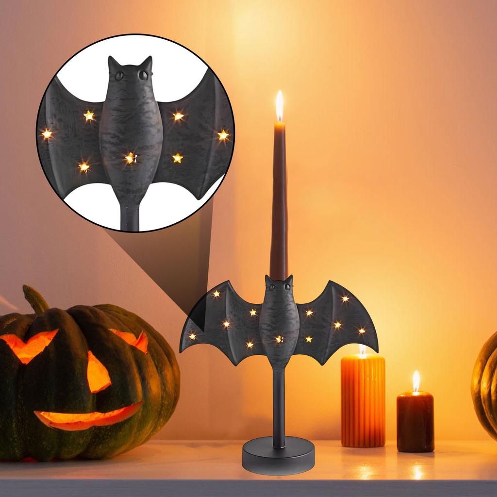 Large -Twinkle- Bat- Candlestick Large Twinkle- Bat- Candlestick