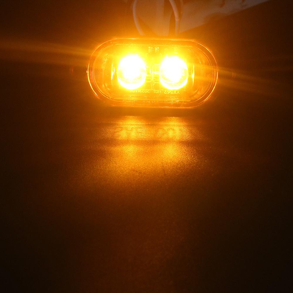 Автомобильный Стайлинг, боковые фонари, индикаторные задние фонари, 2 шт., автоаксессуары, 12 В-24 В, габаритные огни прицепа, 2 светодиодные сигнальные лампы для грузовиков