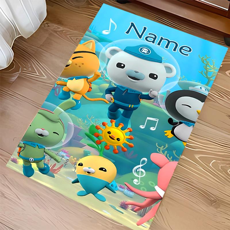 Custom personalization Octonauts Print Area Rug - Soft, Washable Non-Slip Indoor Mat,Living Room,Home&Office Decorative Rug