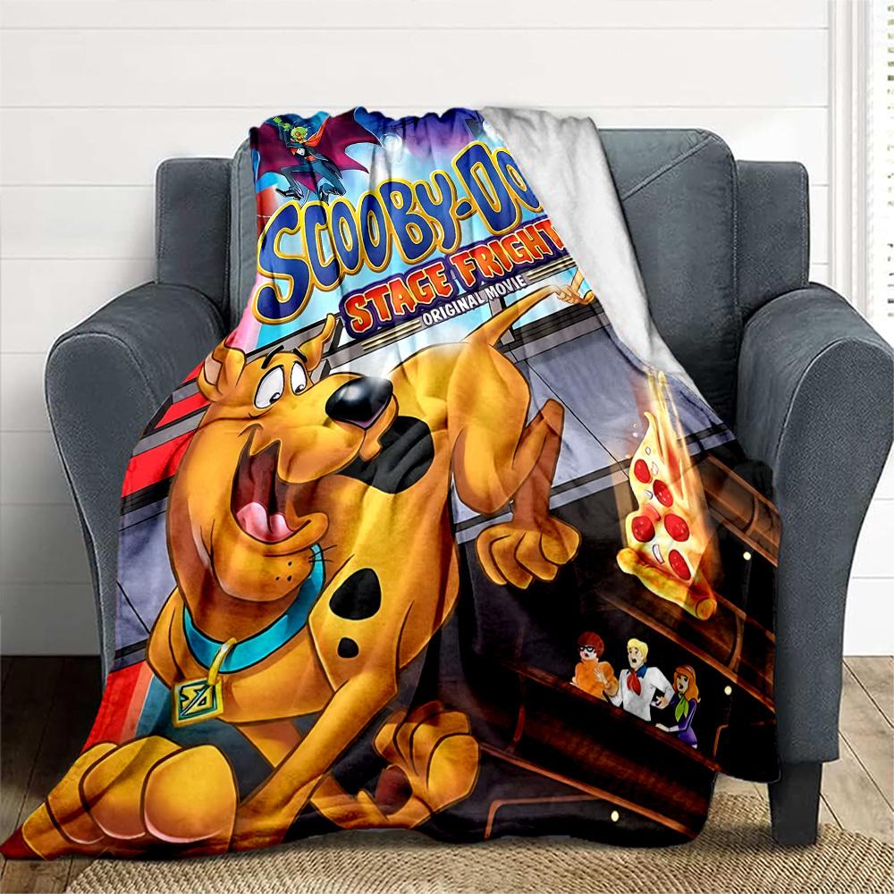 1 шт. Плед Scooby-Doo Mystery для улицы, легкий, фланелевый, мягкий и теплый, всесезонный, для улицы, кемпинга, гостиной, офиса, L1106098
