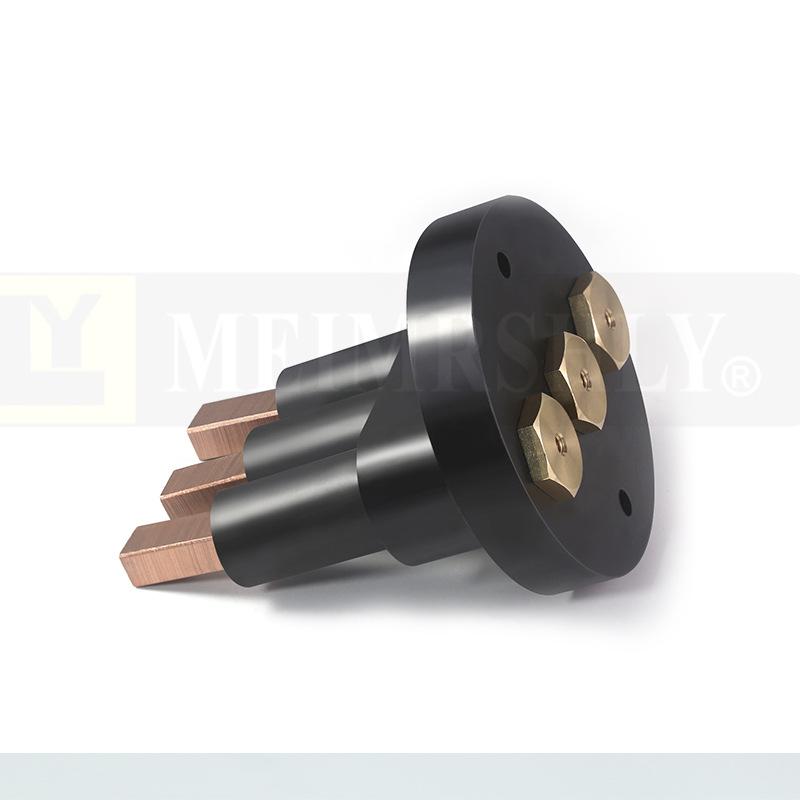 Copper Graphite Carbon Brush Set for Surface Grinder J164-10*14*50mm-3 with 3-Hole Brush Holder