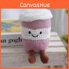 Plush Cute Keychain Cartoon Coffee Cup Pendant For Bag Decor And Gift Girls