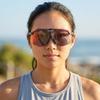 Спортивные солнцезащитные очки UV400 Зеркальные линзы Pace Stage Черные матовые [Uvex] Антизапотевающие для велоспорта/бега/активного отдыха (красный)