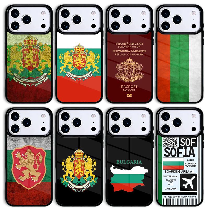 Bulgaria Flag Passport Map Mobile Phone Case for IPhone 17 AIR 16pro Max 15 14 13 12 11 Bumper Cover