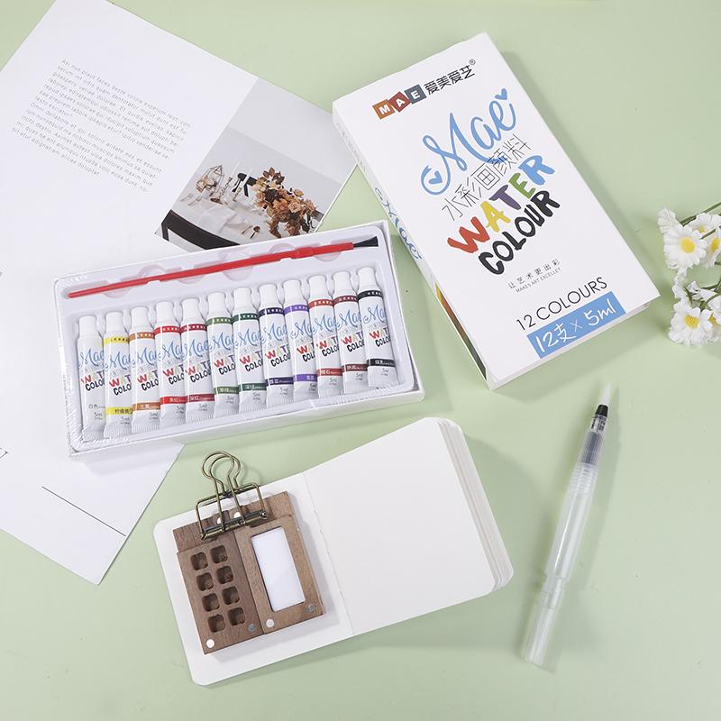 Карманный набор акварельных красок для путешествий, Крошечный набор акварельных красок, Мини-набор акварельных красок, Мини-портативный набор акварельных красок для путешествий