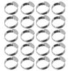 20 шт пустые кольца DIY регулируемые плоские кольца из нержавеющей стали основы для мужчин и женщин ювелирные изделия ремесло