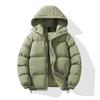 Winter New Down Cotton Jacket Men's Loose Casual Hooded Bread Jacket Thickened Warm Cotton Coat Men's Jacket
