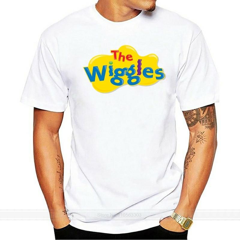 The Wiggles Logo s  TShirt men funny print women tops tee Casual Oneck tshirts
