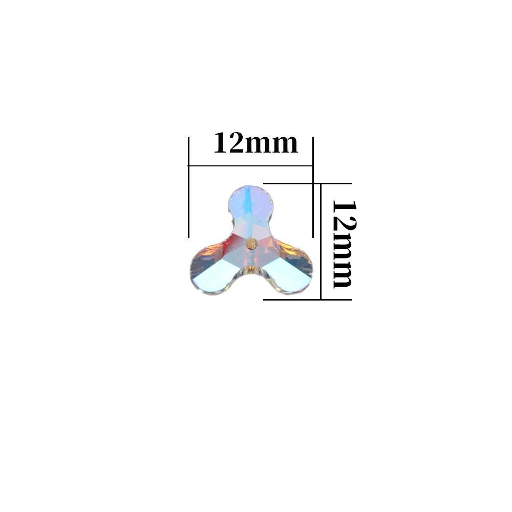 Стекло Мельница с Плоским Дном Ручная Шлифовка Цвет Двухстороннее Цветное AB Кристалл Плоская Пряжка, Стеклянный Страз Материал для DIY