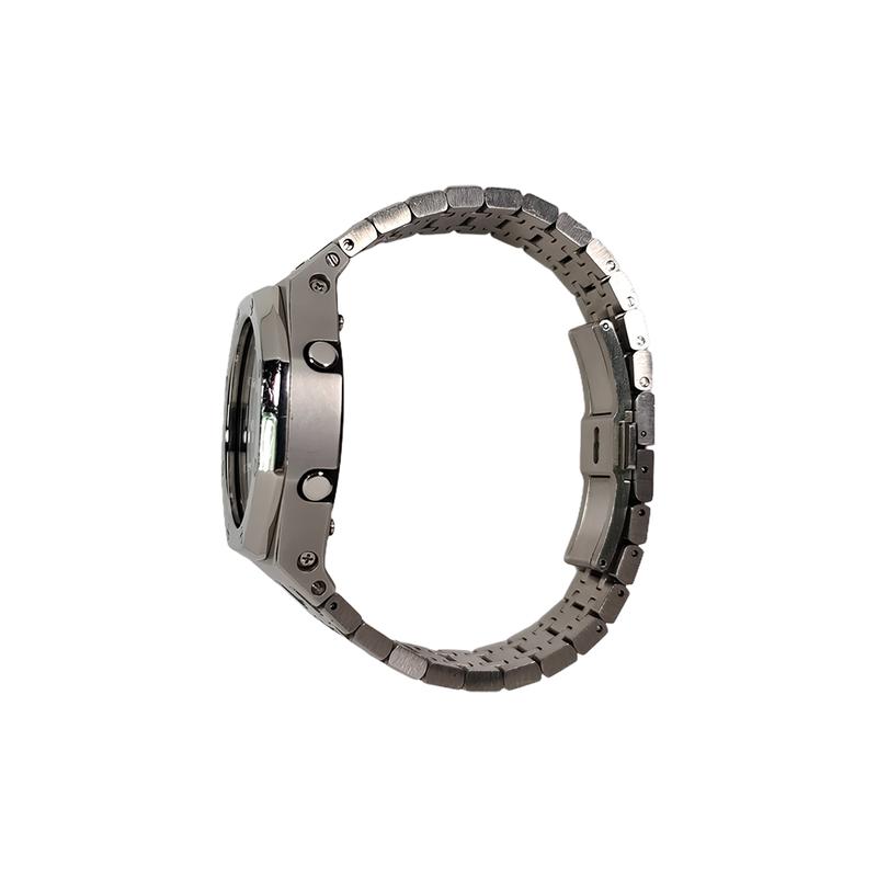 Casio Индивидуальные часы модифицированная серия Farmer Oak корпус из нержавеющей стали водозащита 200 метров GA-2100SKE-7A модифицированные-ste GA-2100SKE-7A