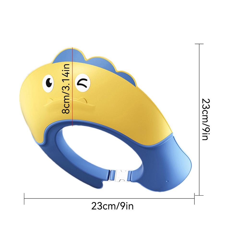 Baby Shampoo Cap Adjustable Dinosaur Shape Soft Shower Hat Head Eye Ear Shampoo Caps For Kids Ages 6 Months And Up Baby Bath