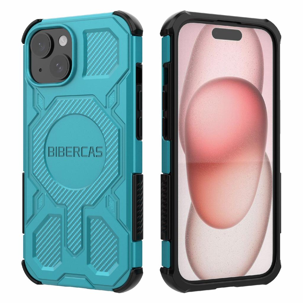 BIBERCAS J-16 Series For iPhone 15 Case Compatible with MagSafe Anti Drop TPU+PC Phone Cover