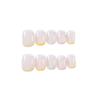 24pcs/Box Artificial Full Cover Nail Tips Wearable Ballerina False Nails Press On Nails French Style