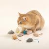 Забавная плюшевая мышь-кошка Игрушка для котенка Цветная Милая Плюшевая Фальшивая Мышь Аксессуары для домашних кошек Игрушка для питомца Мыши Кошки Игрушки с кошачьей мятой Интерактивная