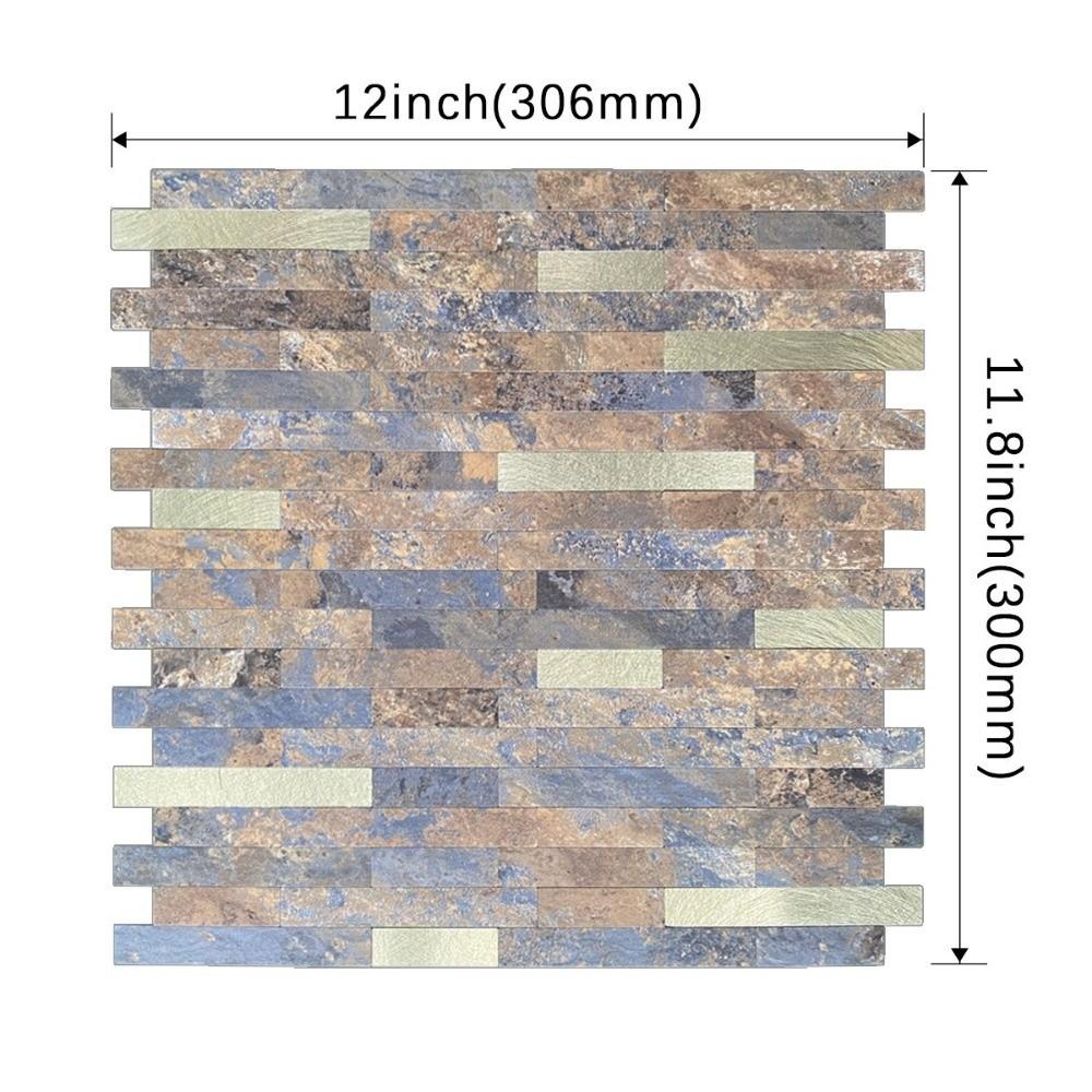 Waterproof 3d Tiles PVC Wall Panels New Marble Tile For Bedroom Living Room