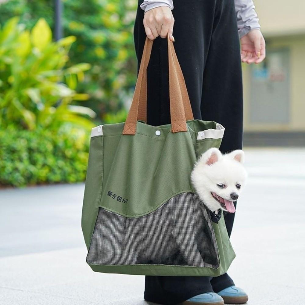 with Bottom Support Pet Tote Carrier Side Opening Pet Shoulder Bag Pet Travel Tote Bag Outdoor