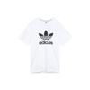 Adidas Originals Clover Vday Tee With Uni Logo Print Round Neck Short Sleeve Men Tops White H07084