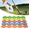 50Pcs Golf Ball Mark Position Markers Diameter 24mm Clear Plastic Flat Golf Ball Markers For Men Women Golf Games